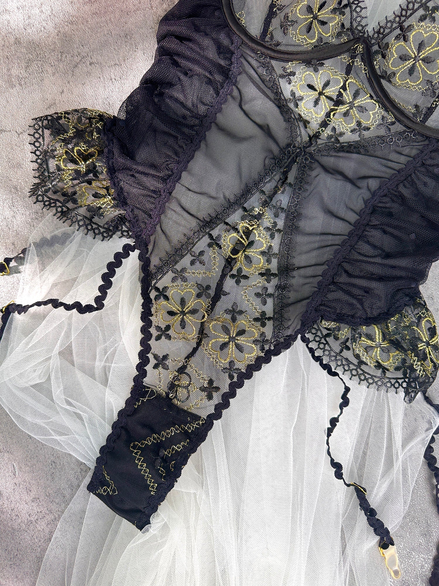 Anastasia Midnight Gold Bodysuit - Image 13