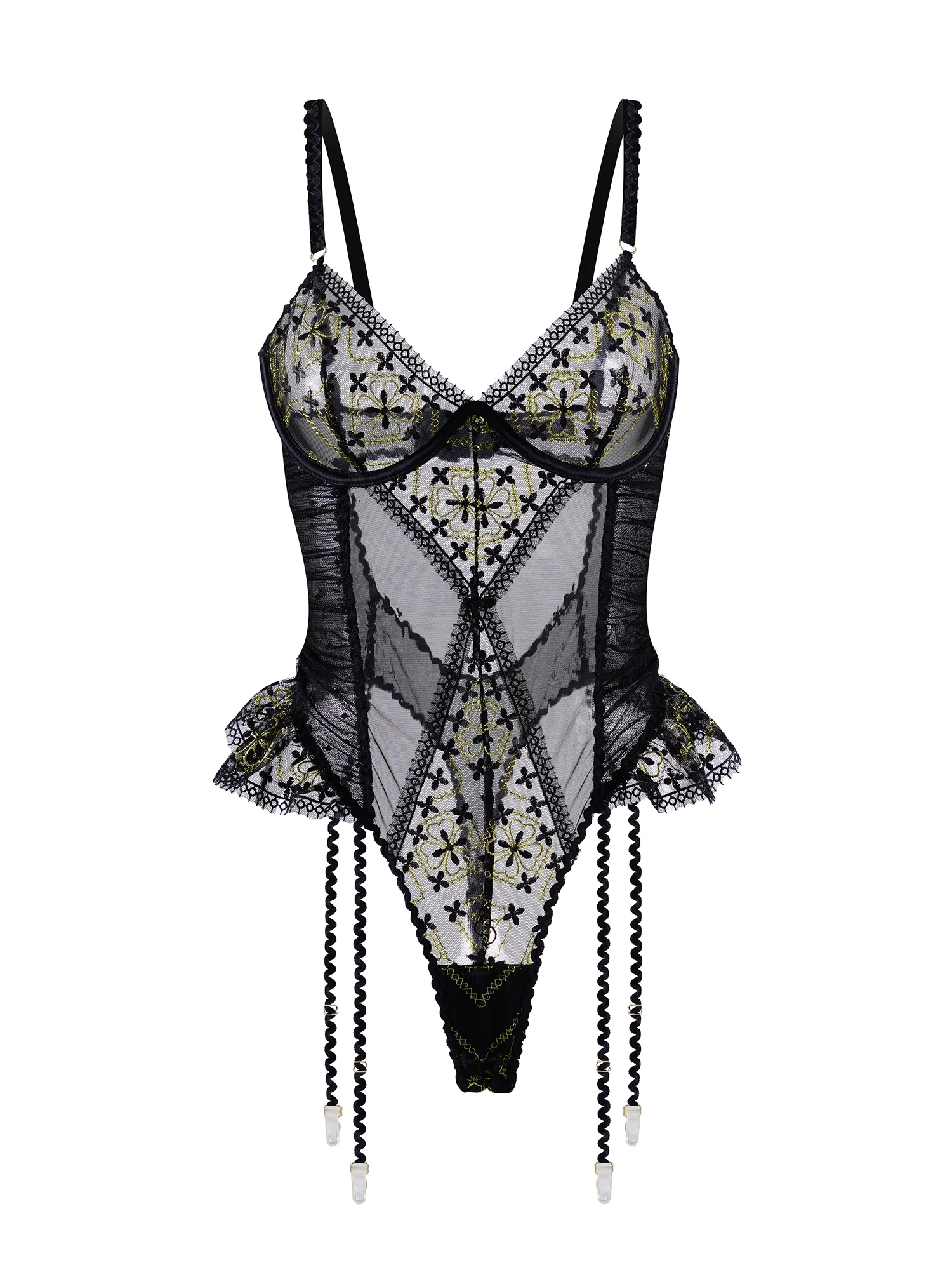 Anastasia Midnight Gold Bodysuit - Image 3
