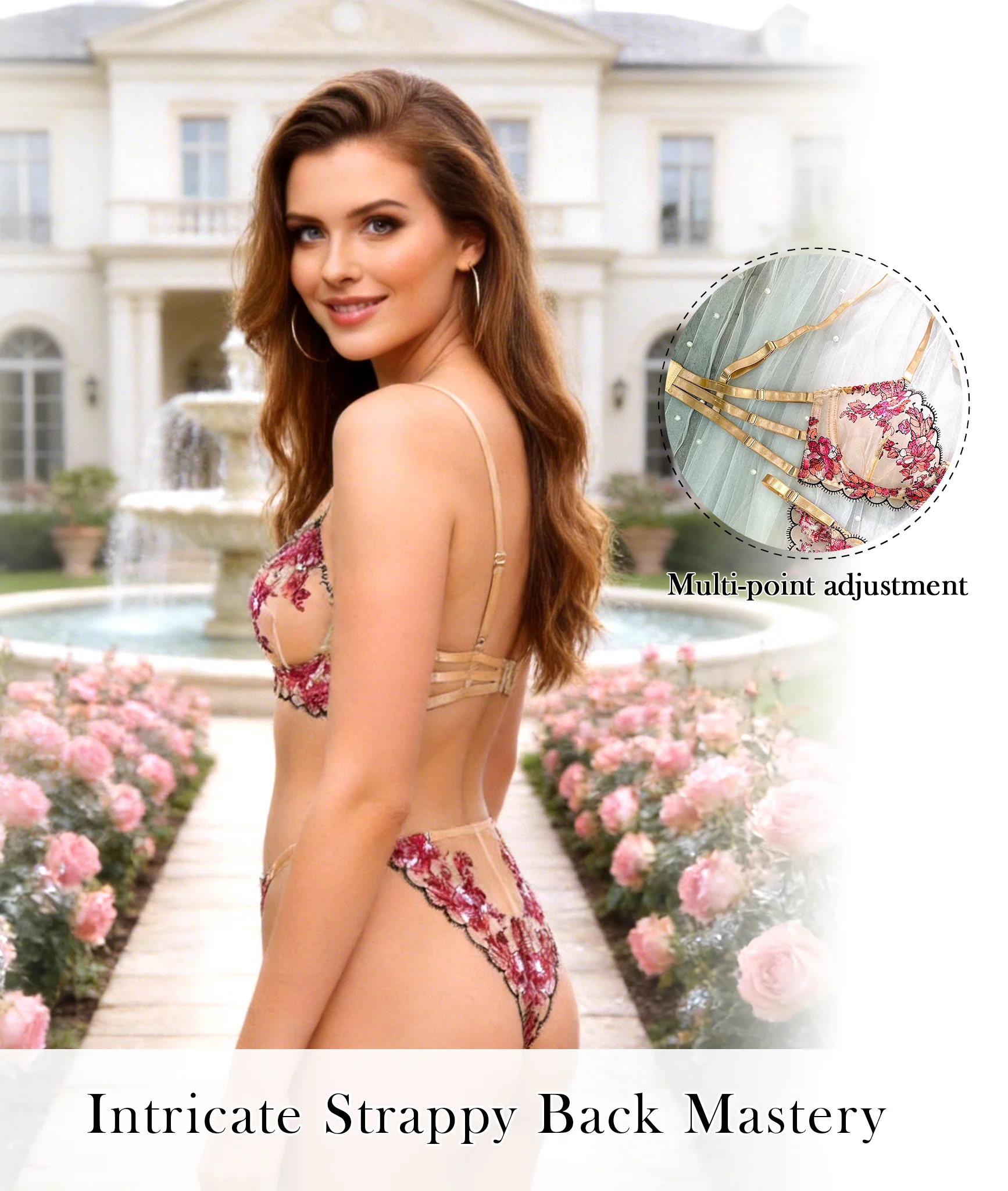 Blossom Elegance Lace Lingerie Set - Image 17