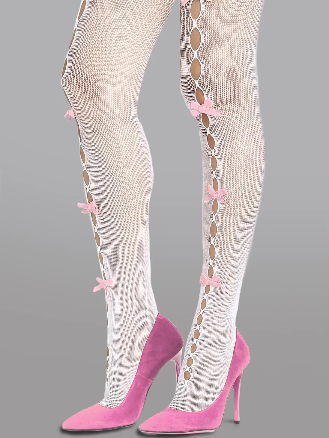Cute Bow Hollow Out Tights - Image 9