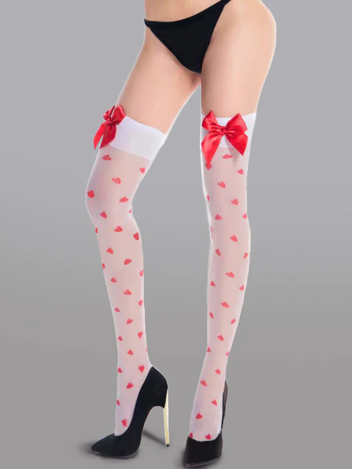 Cute Bow Polka Dot Stockings - Image 4