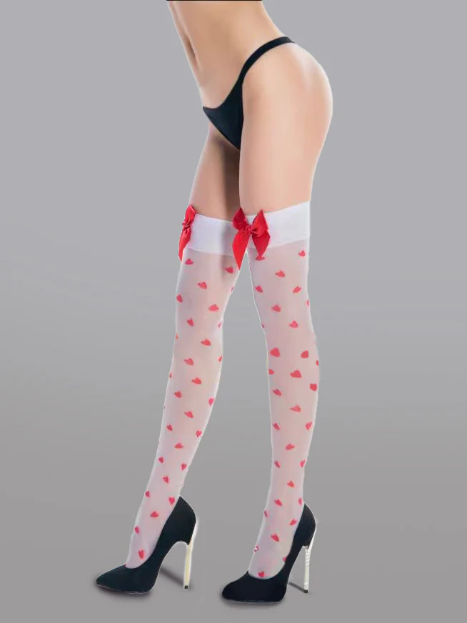 Cute Bow Polka Dot Stockings - Image 5