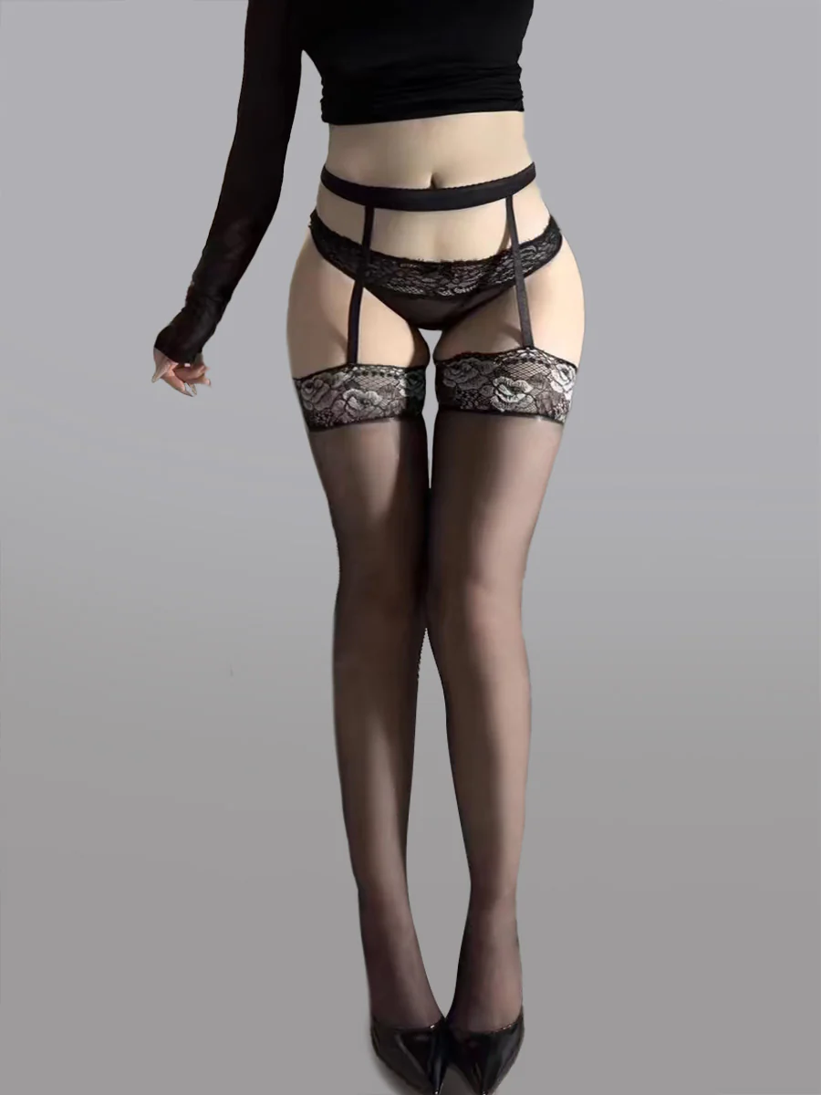 High-Waist Garter Stockings - Image 8