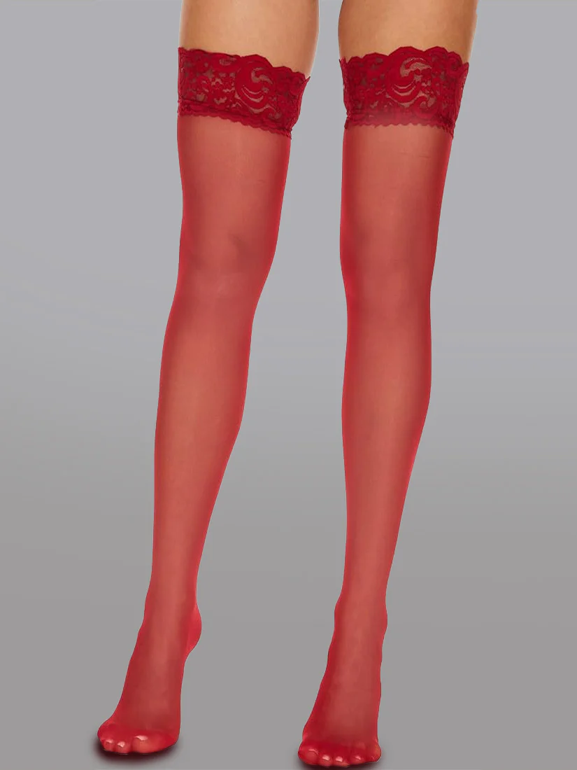 Lace Top Stockings - Image 44