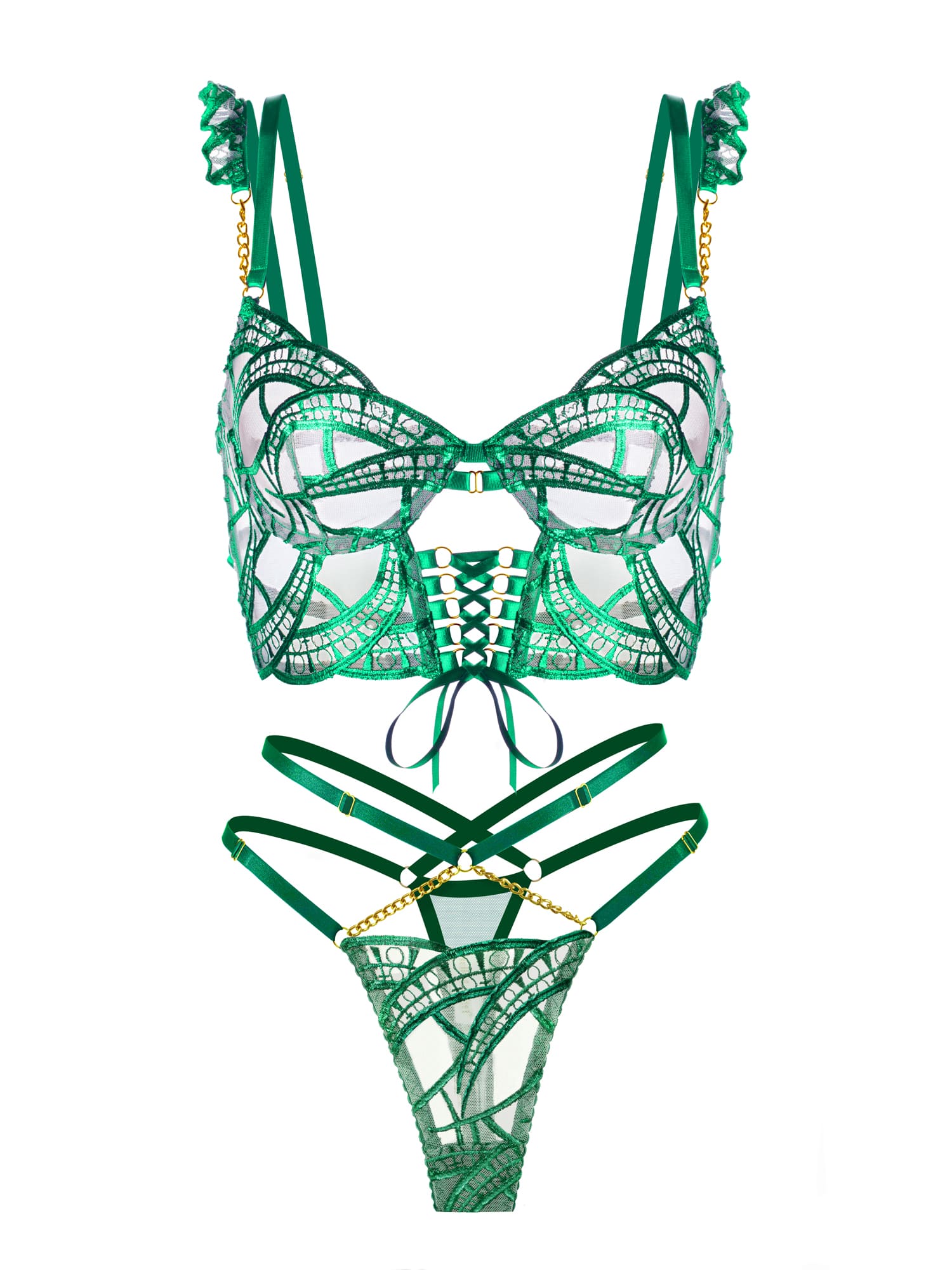 Luxe Green Metallic Foil Adjustable Set - Image 3