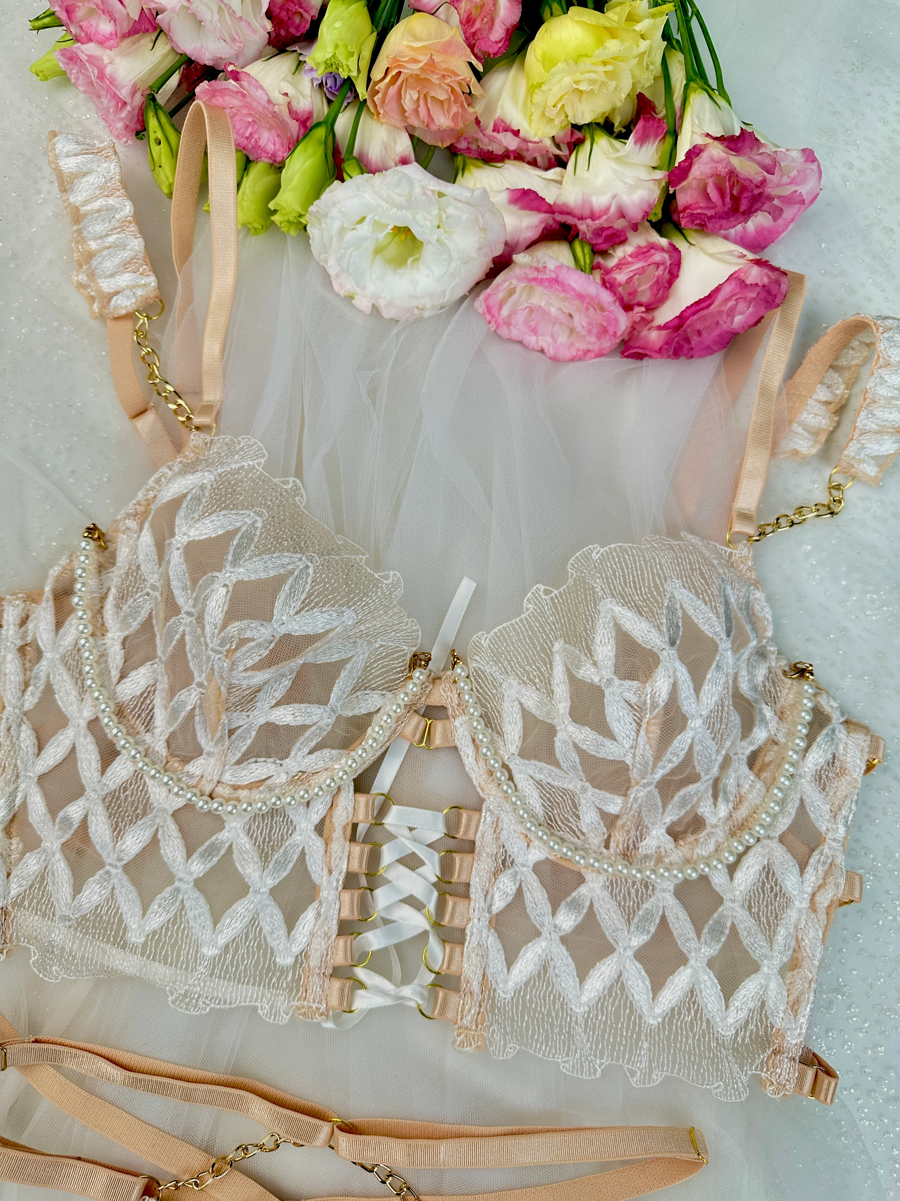 Pearl Chain Lingerie DIY Accessory - Image 6