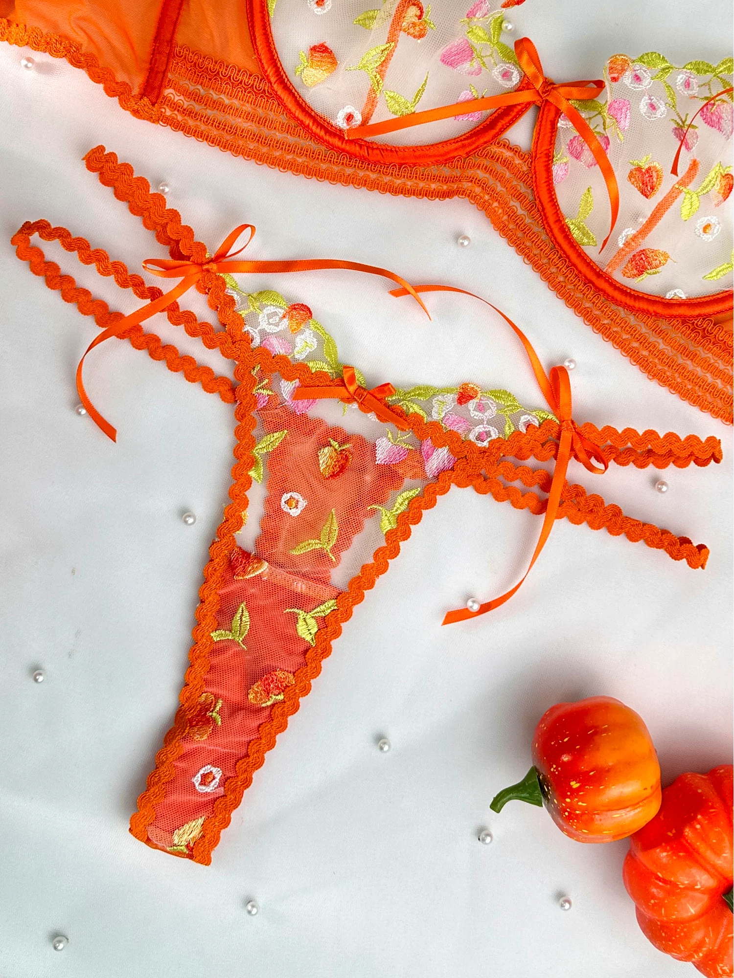 Sunny Meadow Floral Lace Lingerie Set - Image 18